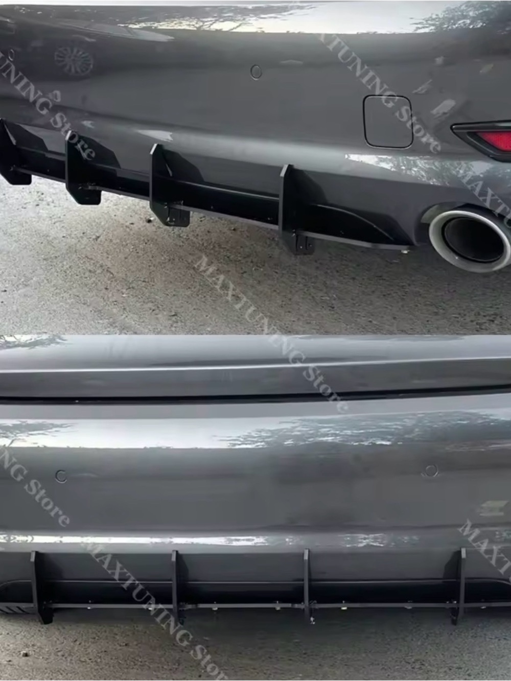 BMW Rear bumper diffuser splitter Maxton style - Picture 2 of 4